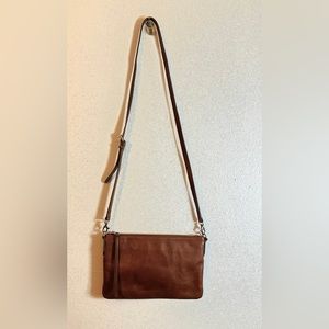 Fossil brown crossbody purse